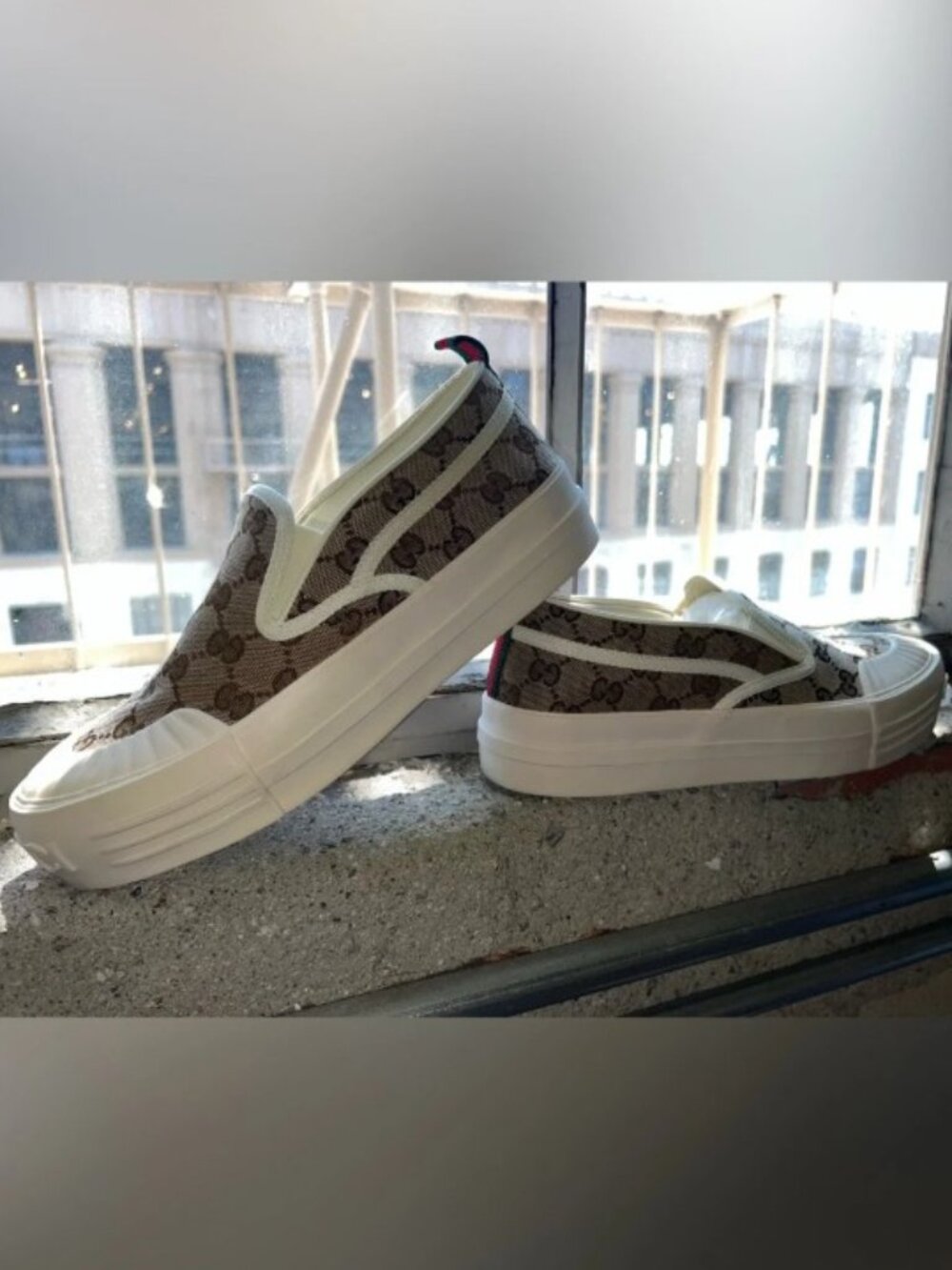 Gucci Original Gg Canvas Slip-On Sneaker
